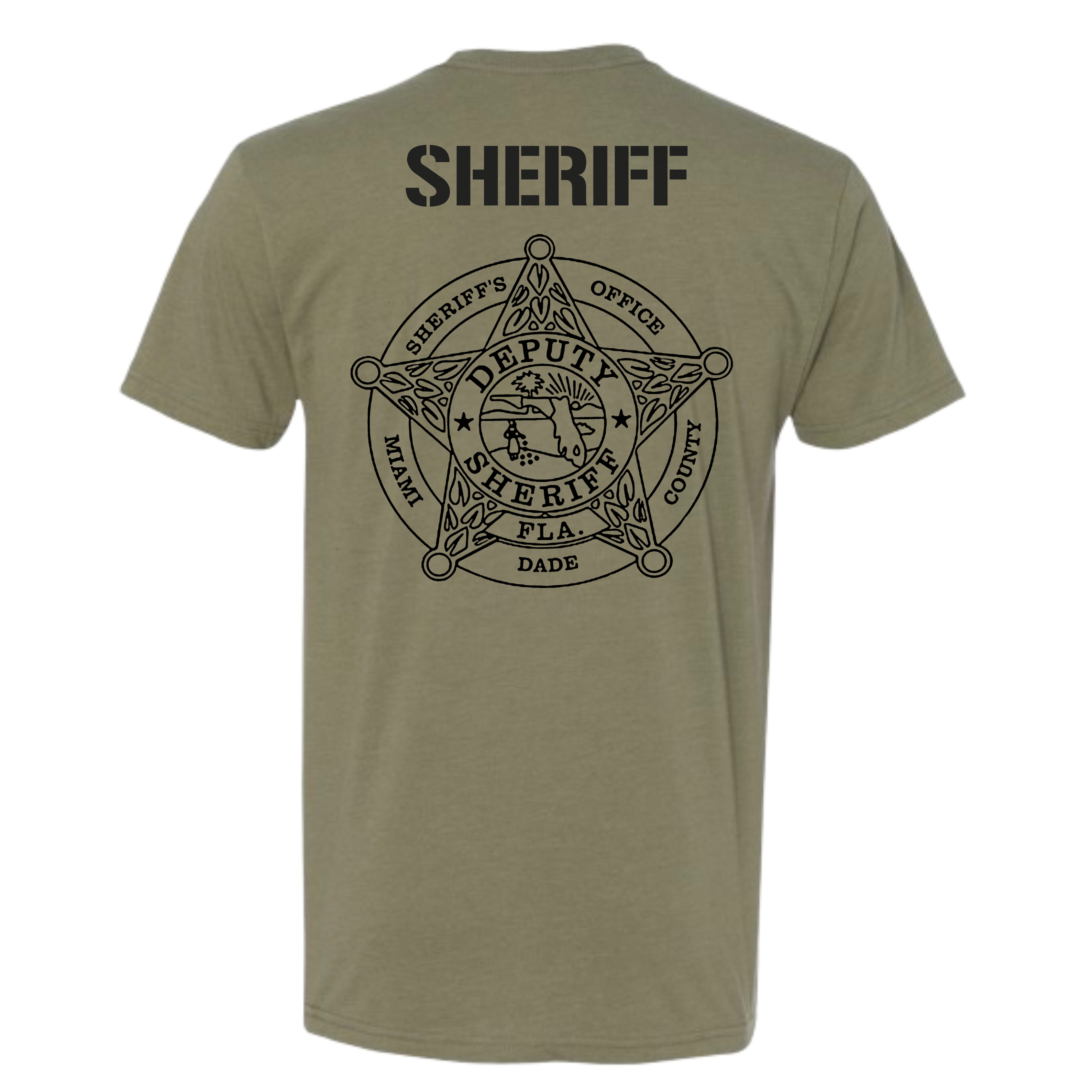 MIAMI-DADE SHERIFF NEXT LEVEL OD GREEN TEE
