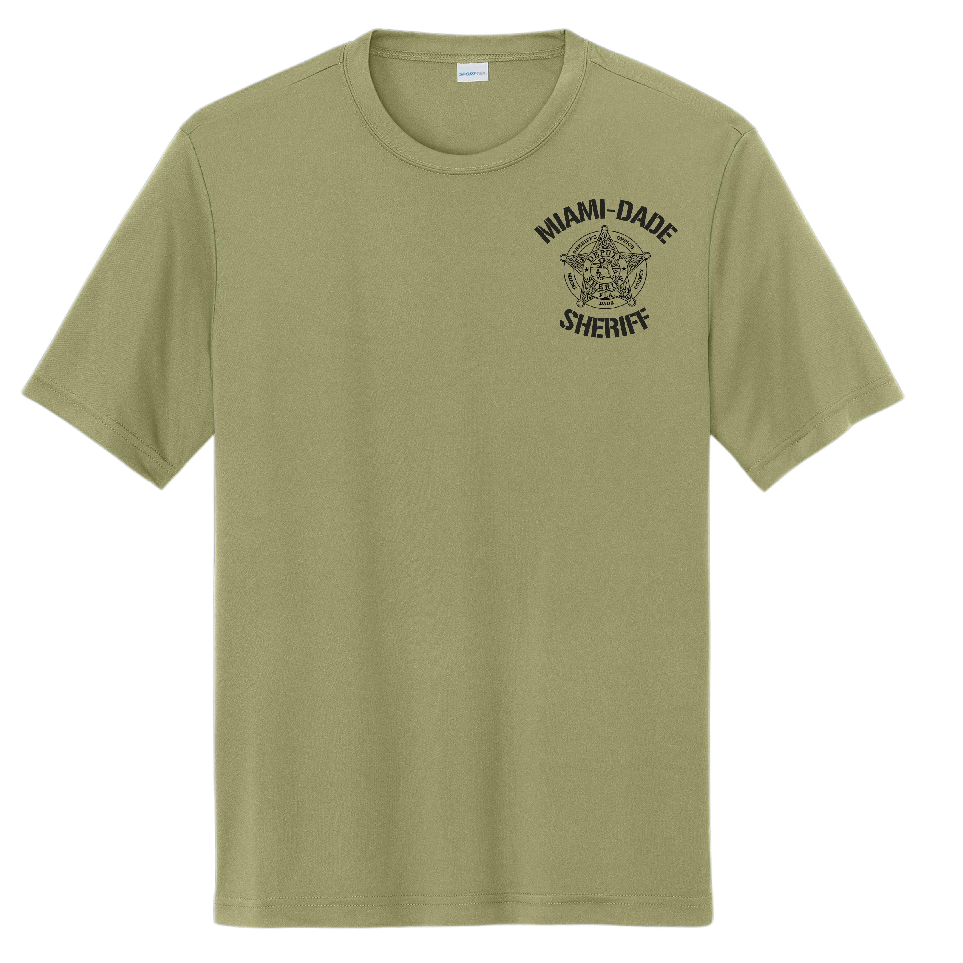 MIAMI-DADE SHERIFF DRI FIT OD GREEN TEE