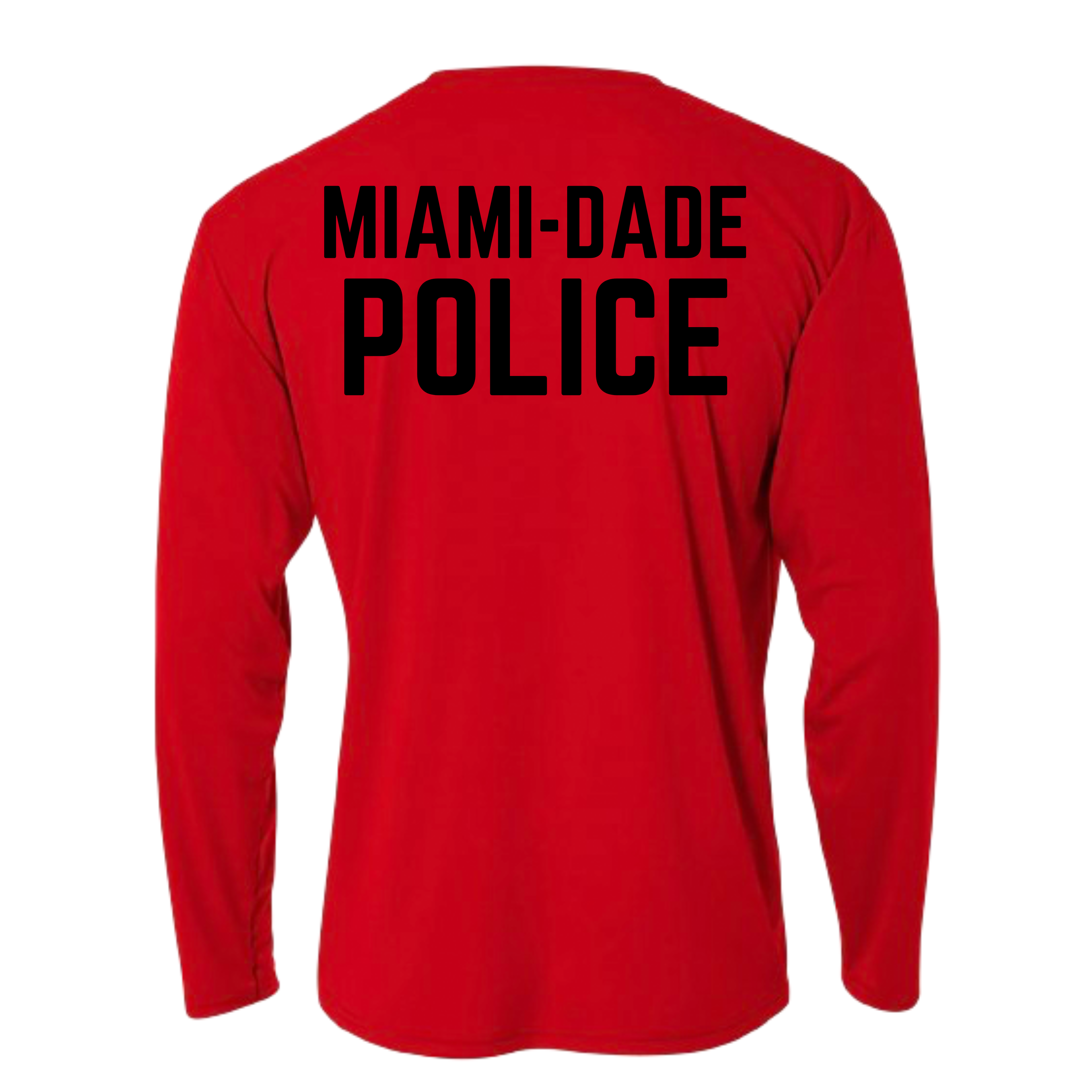 MIAMI-DADE POLICE DRI FIT RED LONG SLEEVE