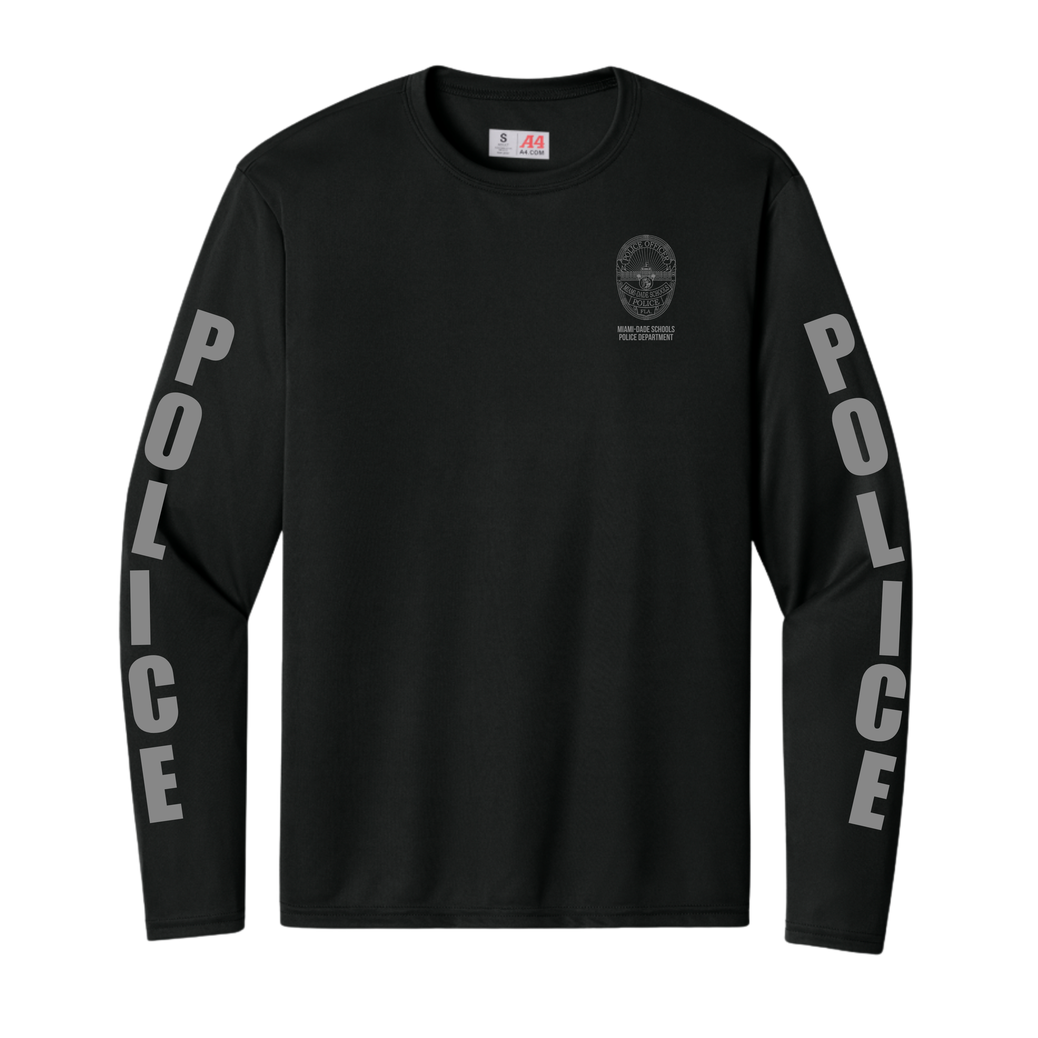 MIAMI-DADE SCHOOLS POLICE DEPARTMENT: MEN DRI FIT LONG SLEEVE