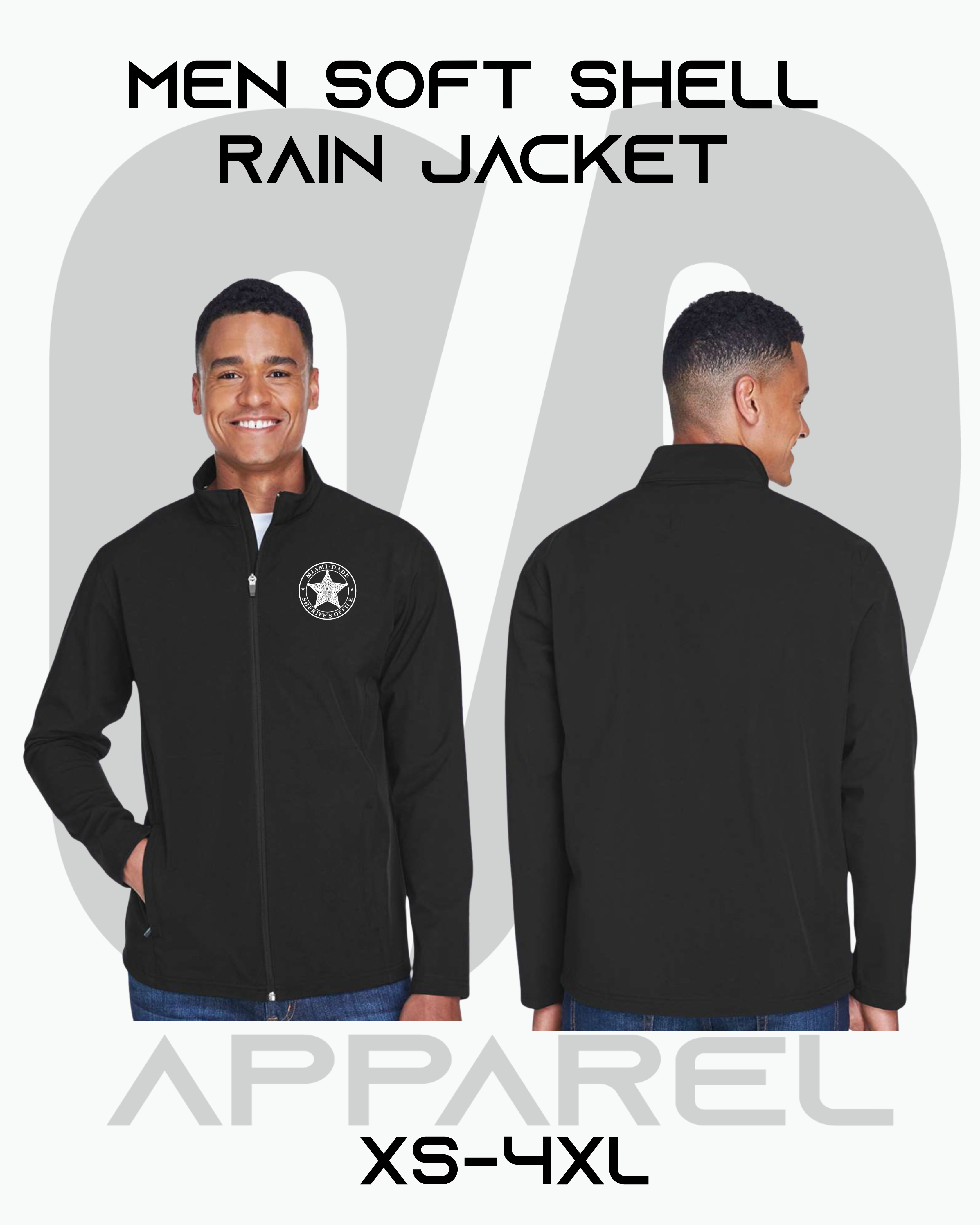 MEN: MIAMI-DADE SHERIFF’S OFFICE: CIVILIAN RAIN JACKET