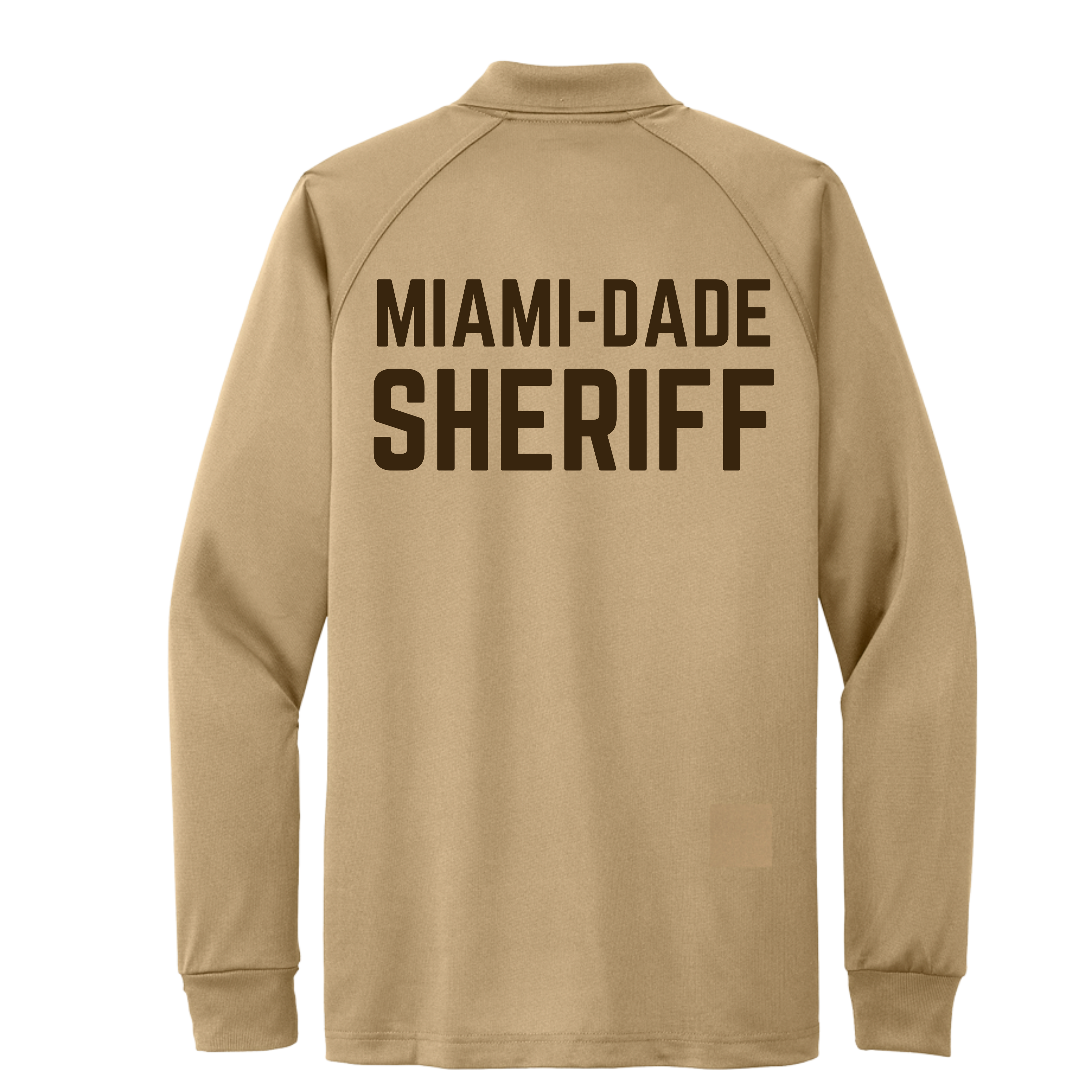 MIAMI-DADE SHERIFF DRI FIT LONG SLEEVE POLO: MEN