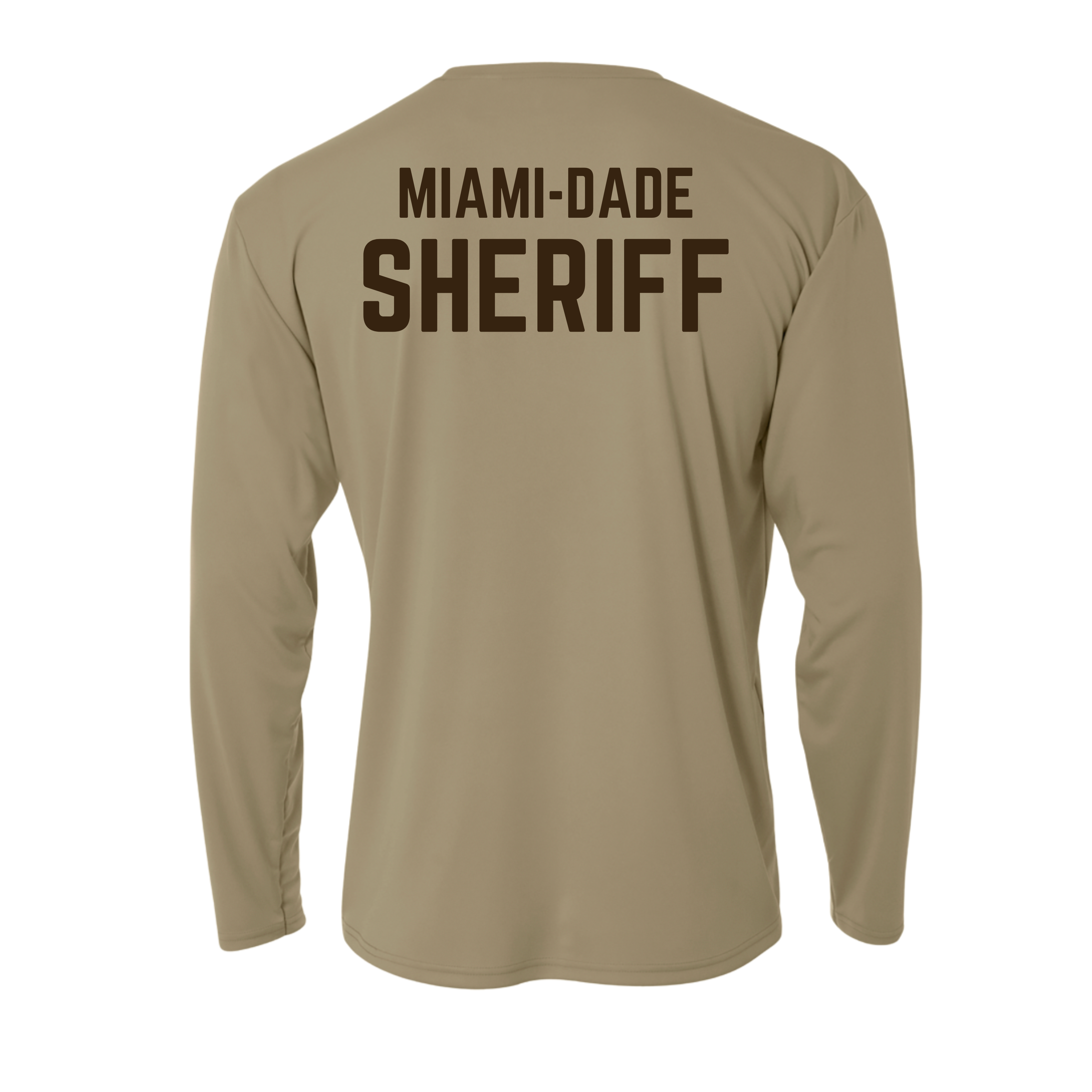 MIAMI-DADE SHERIFF'S OFFICE DRI FIT TAN LONG SLEEVE