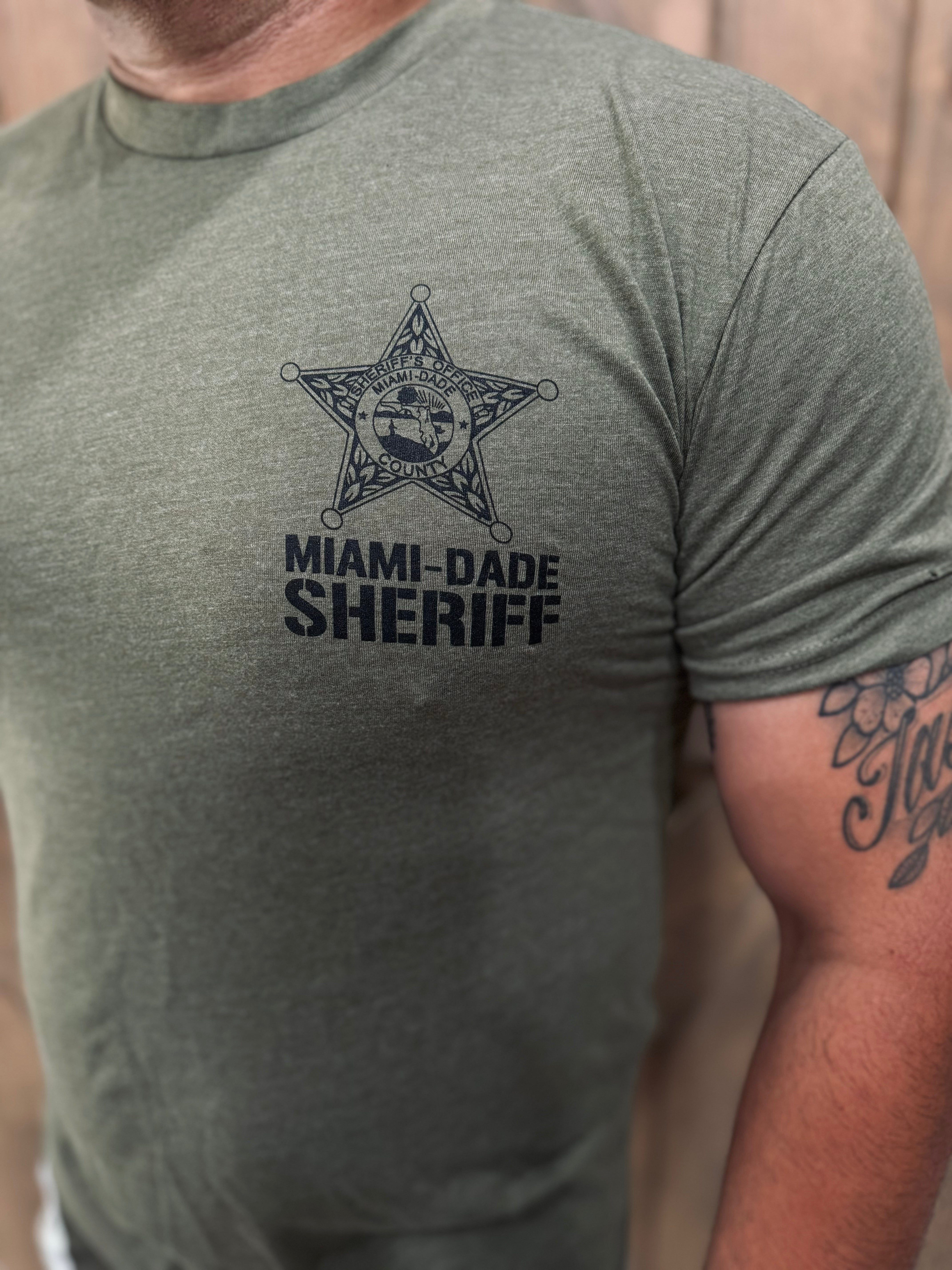 MIAMI-DADE SHERIFF'S OFFICE NEXT LEVEL OD GREEN TEE
