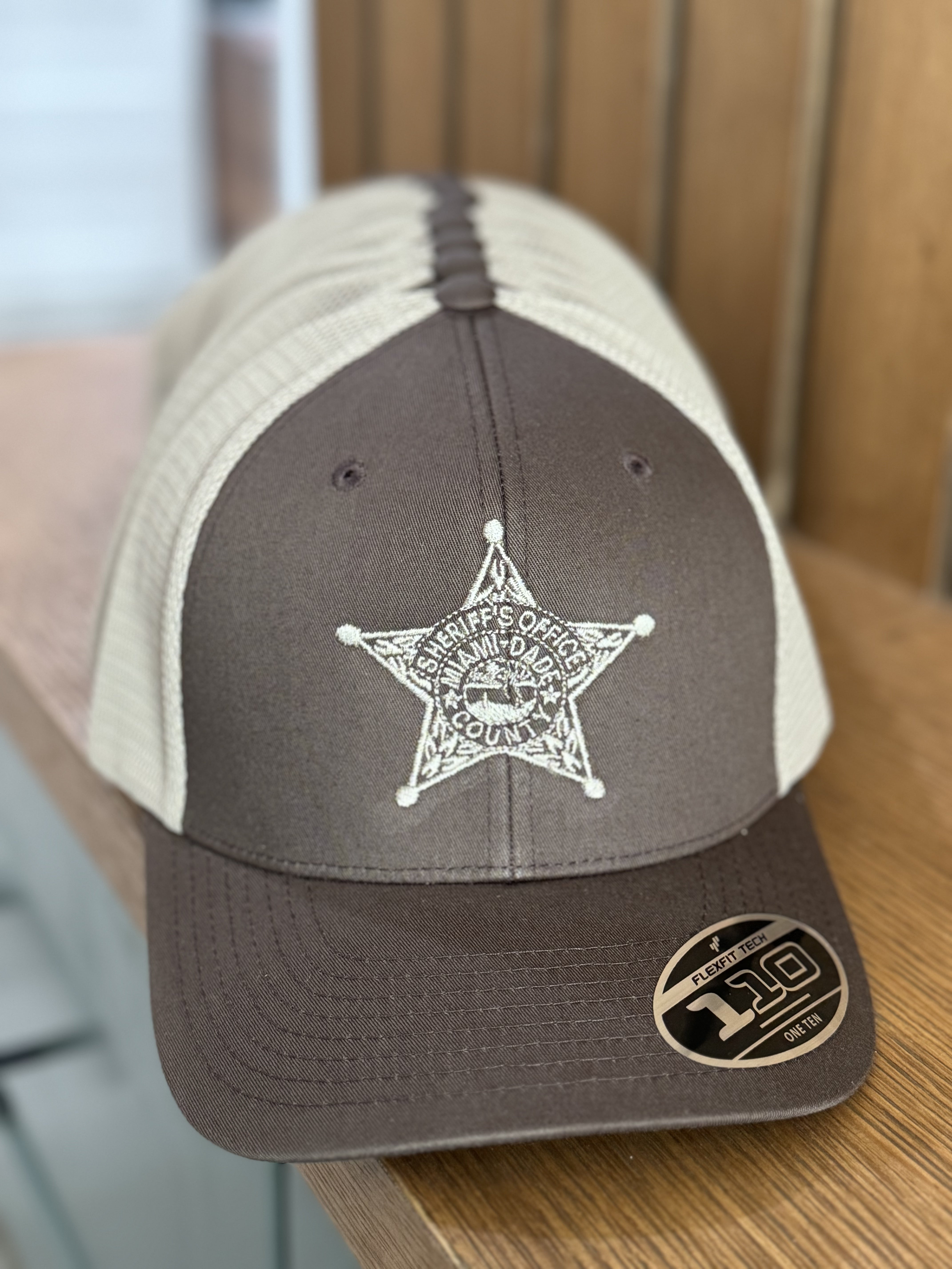 MIAMI-DADE SHERIFF STAR BROWN MESH SNAPBACK