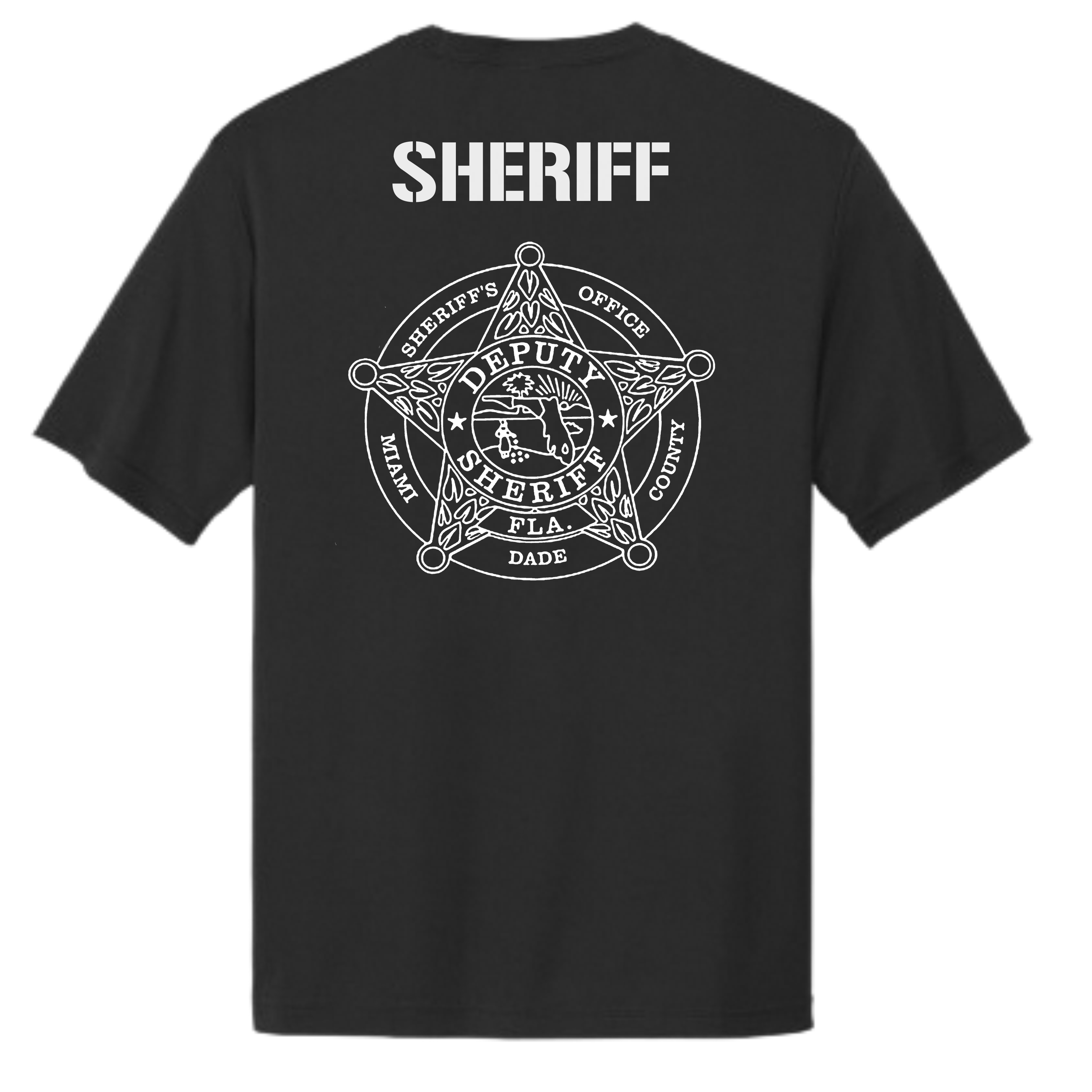 MIAMI-DADE SHERIFF DRI FIT BLACK TEE