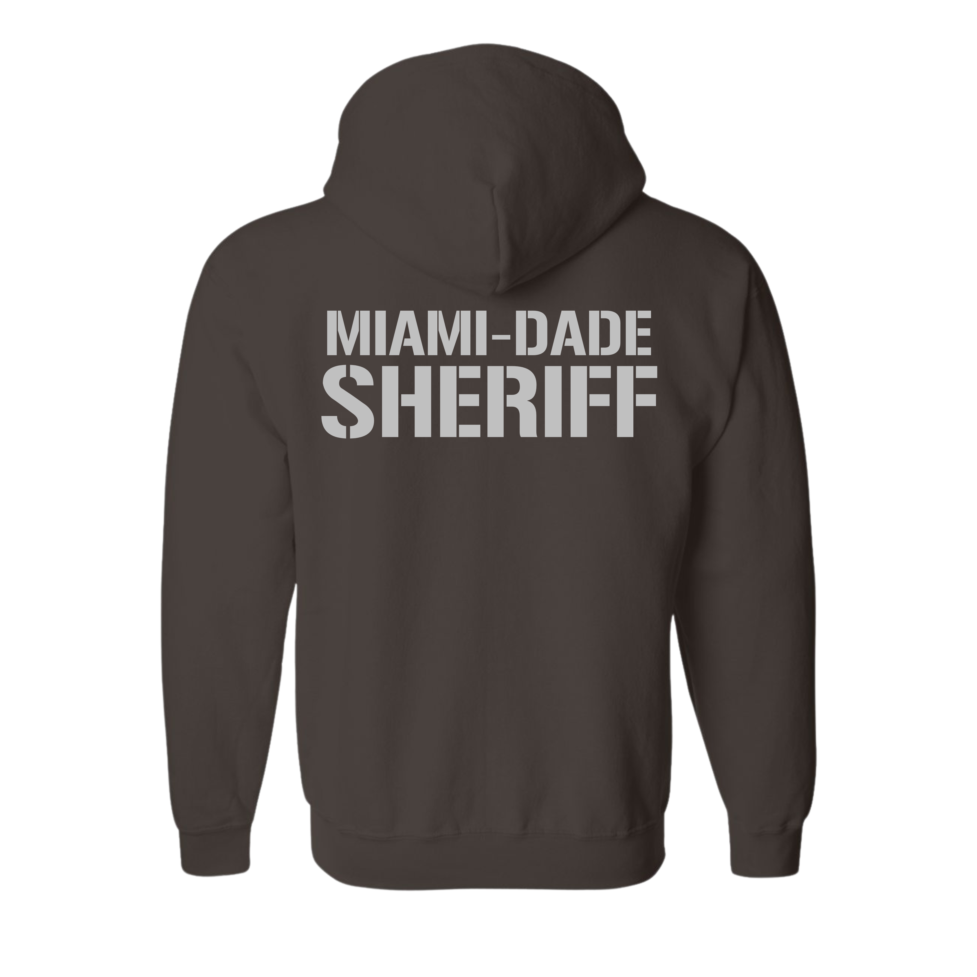 MIAMI-DADE SHERIFF BROWN + SILVER ZIP UP