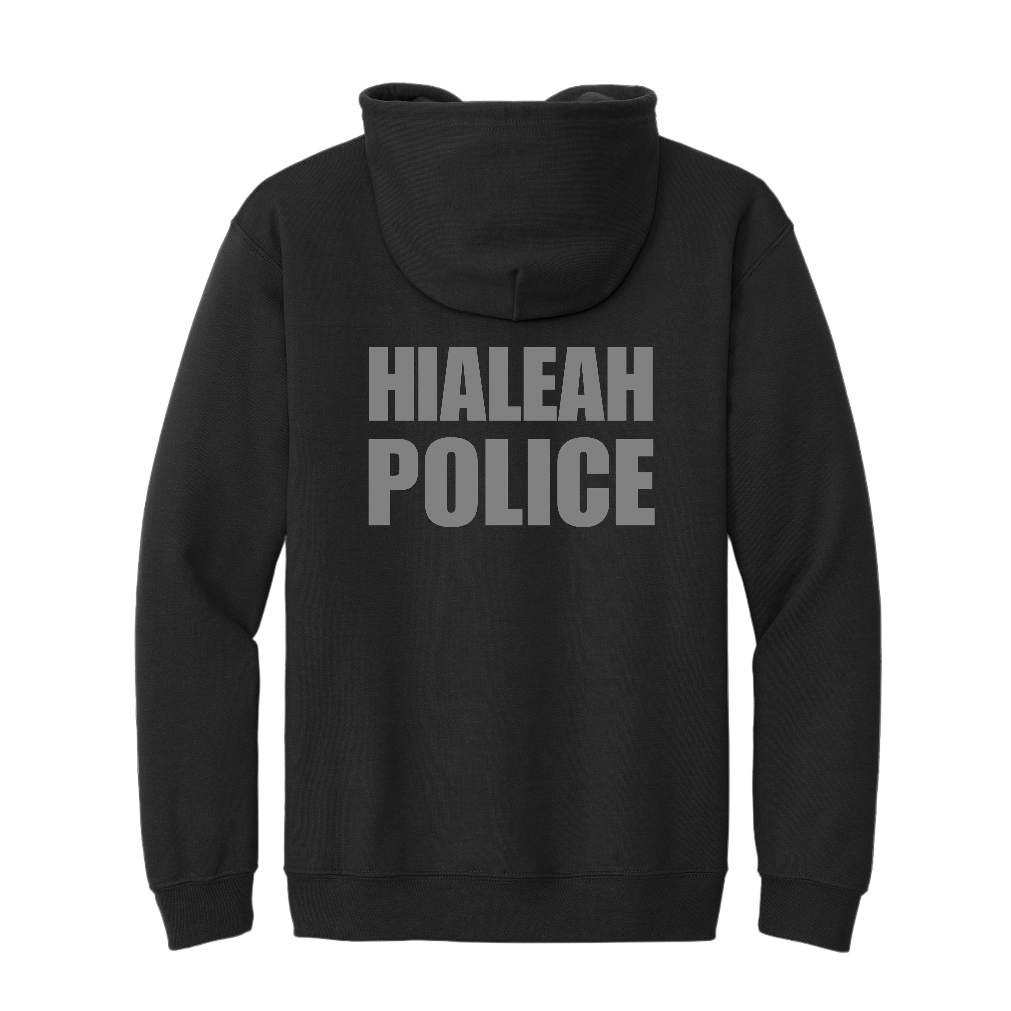 HIALEAH POLICE BLACK + SILVER ZIP UP