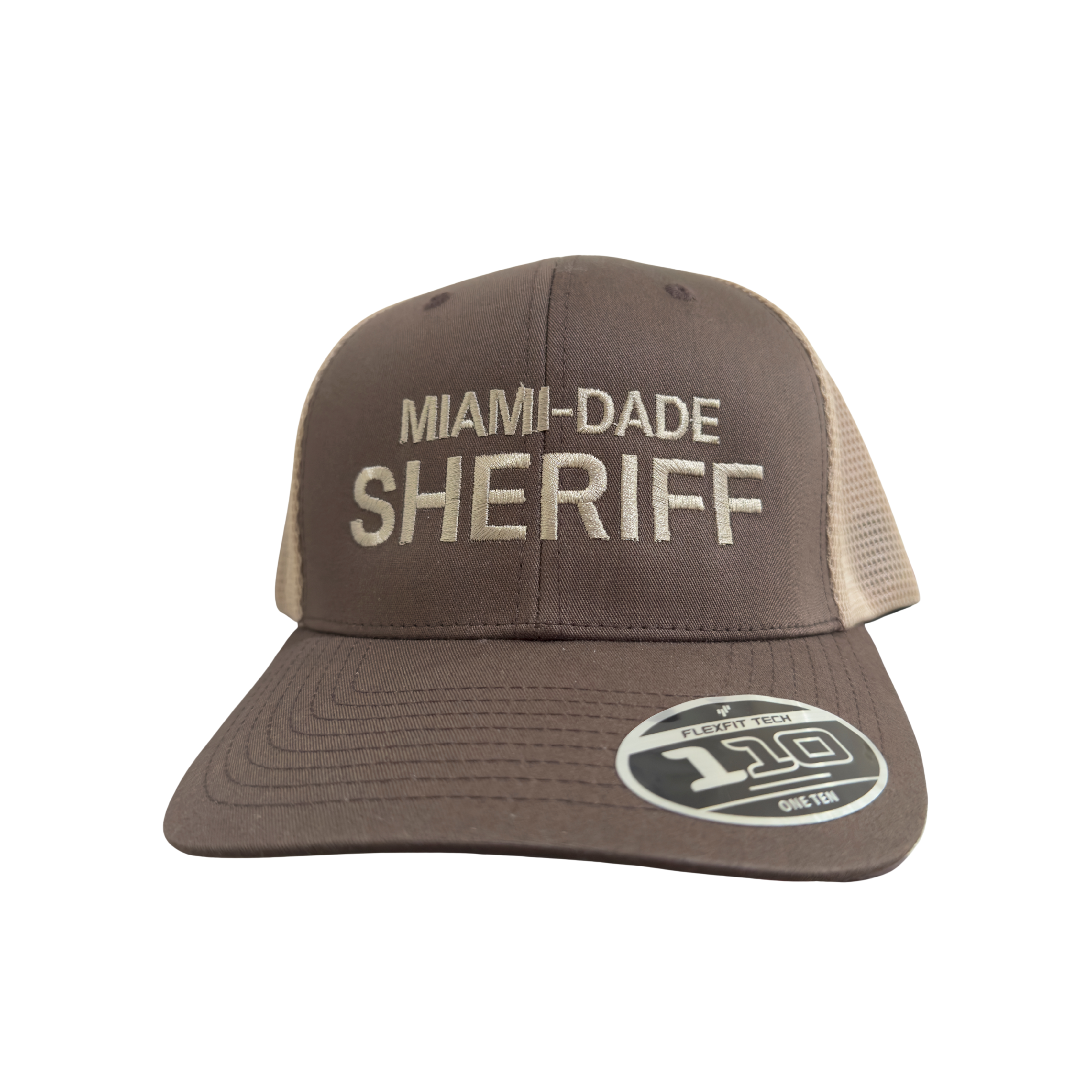 MIAMI-DADE SHERIFF WORDS BROWN MESH SNAPBACK