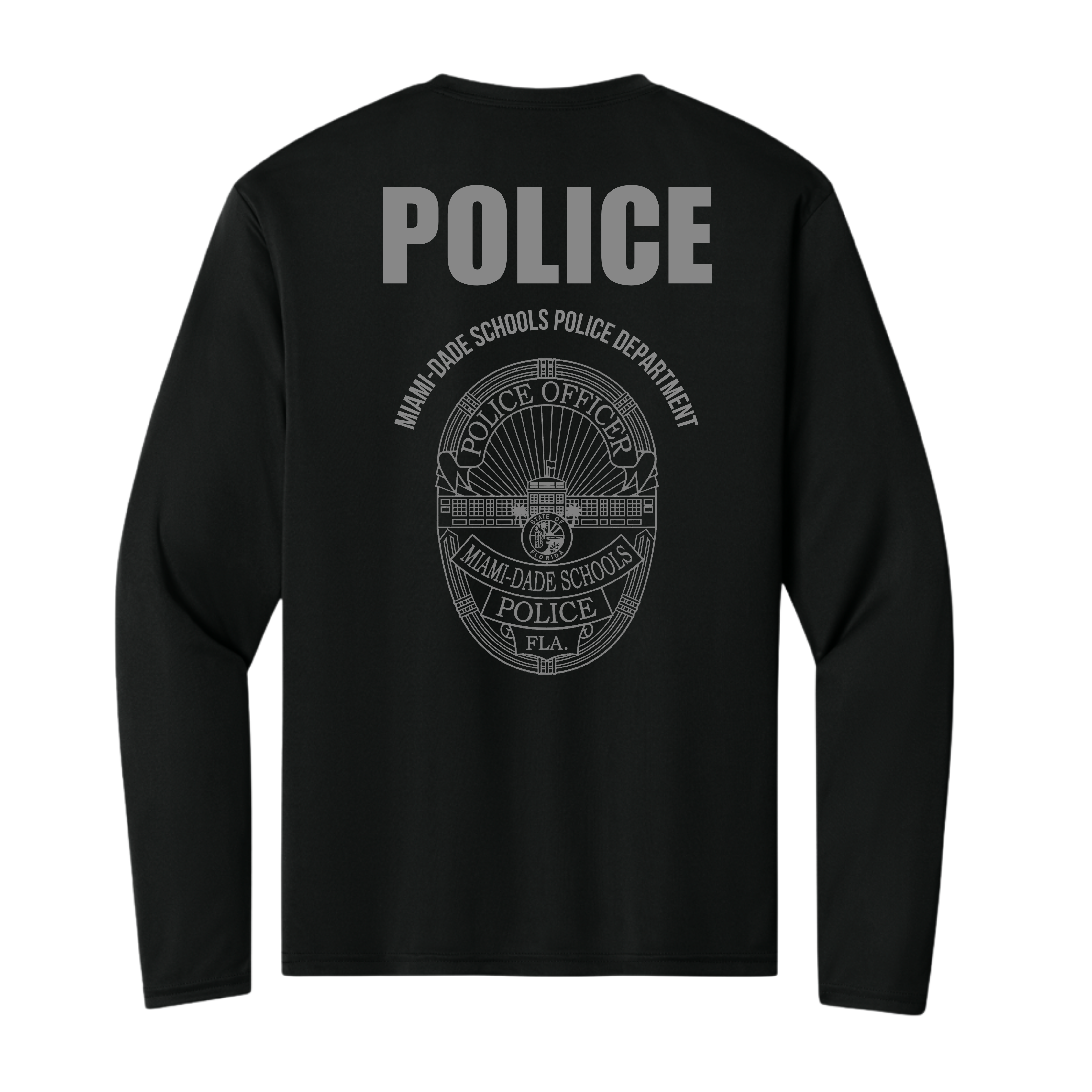 MIAMI-DADE SCHOOLS POLICE DEPARTMENT: MEN DRI FIT LONG SLEEVE