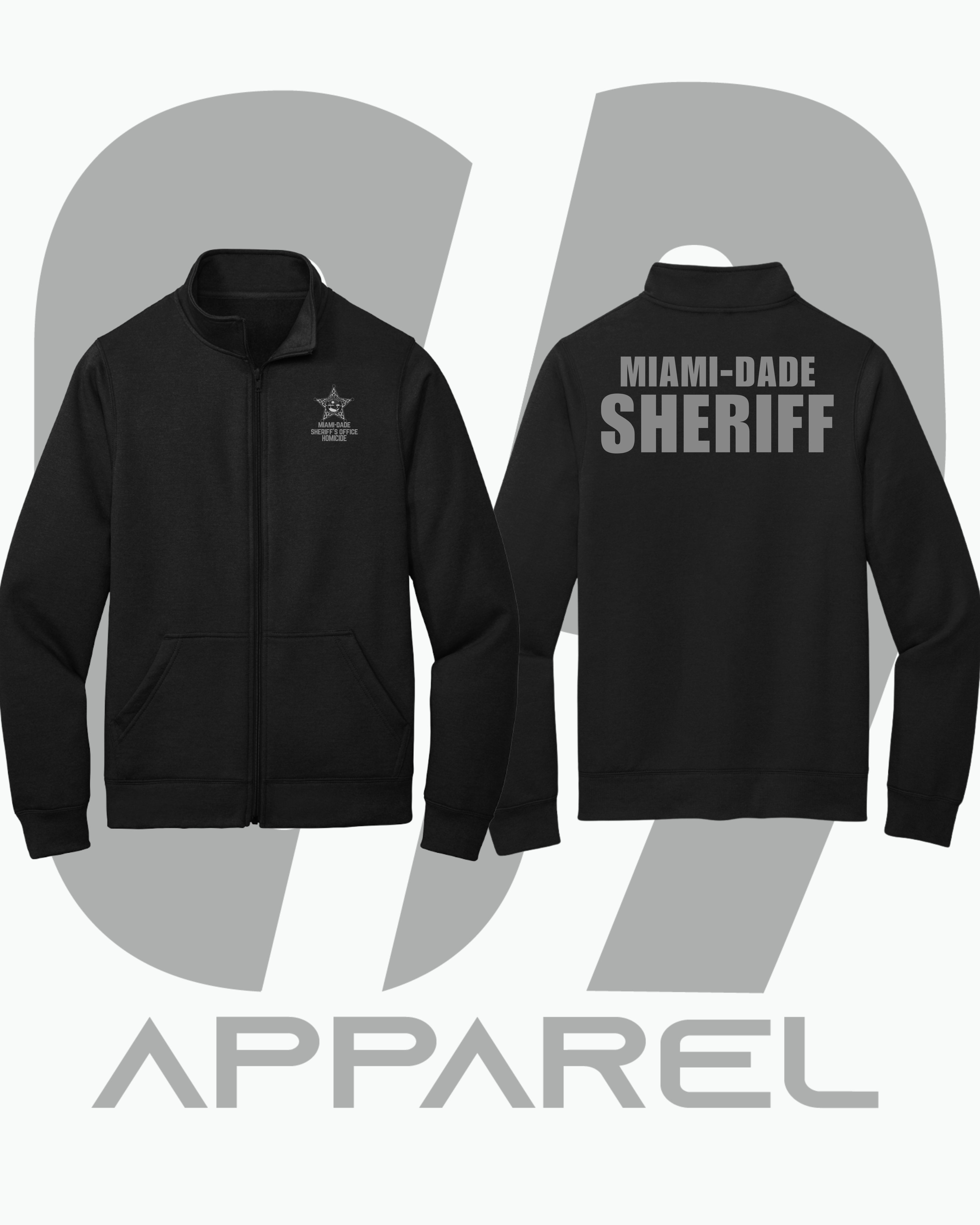 MIAMI DADE SHERIFF'S OFFICE HOMICIDE BUREAU: FLEECE ZIP UP