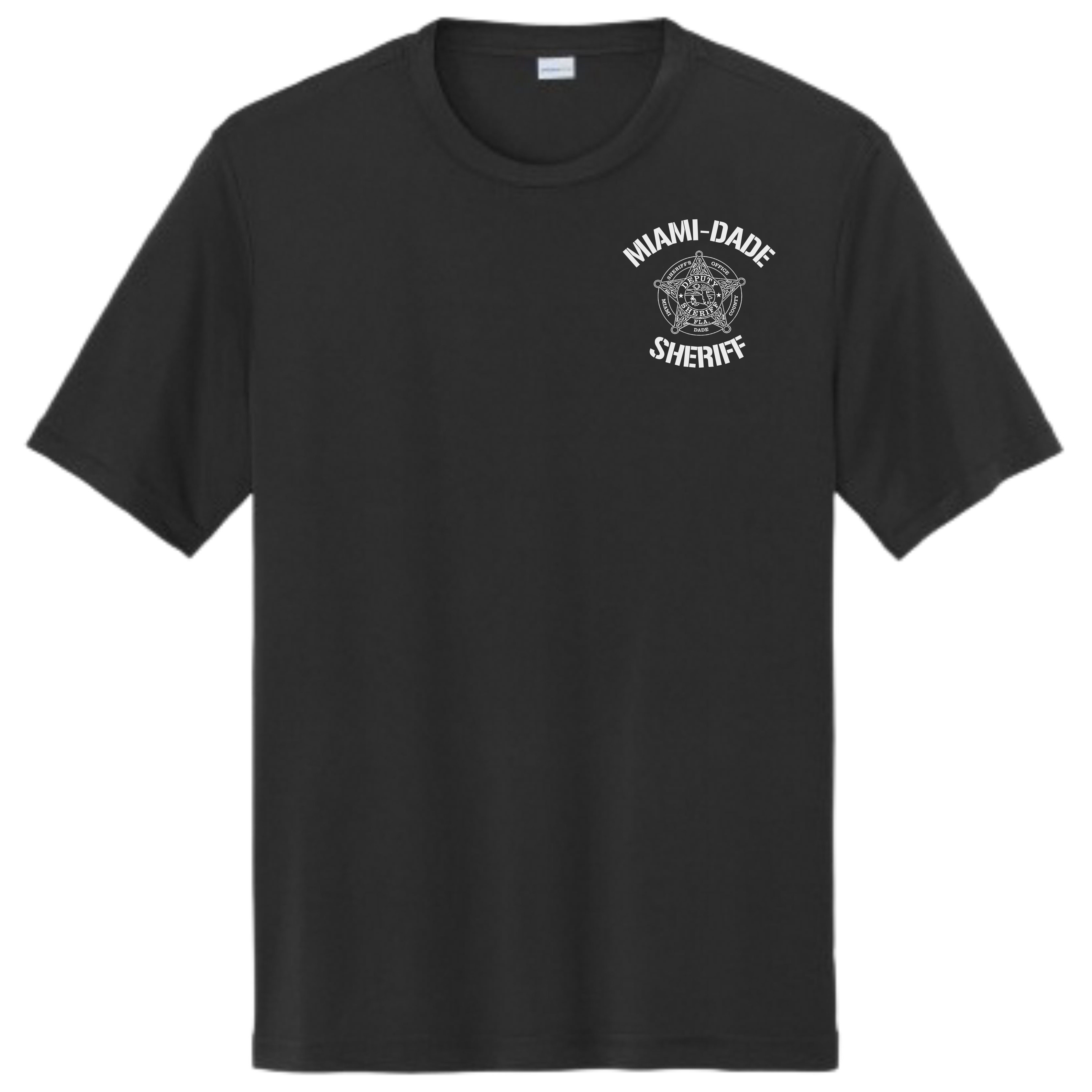 MIAMI-DADE SHERIFF DRI FIT BLACK TEE
