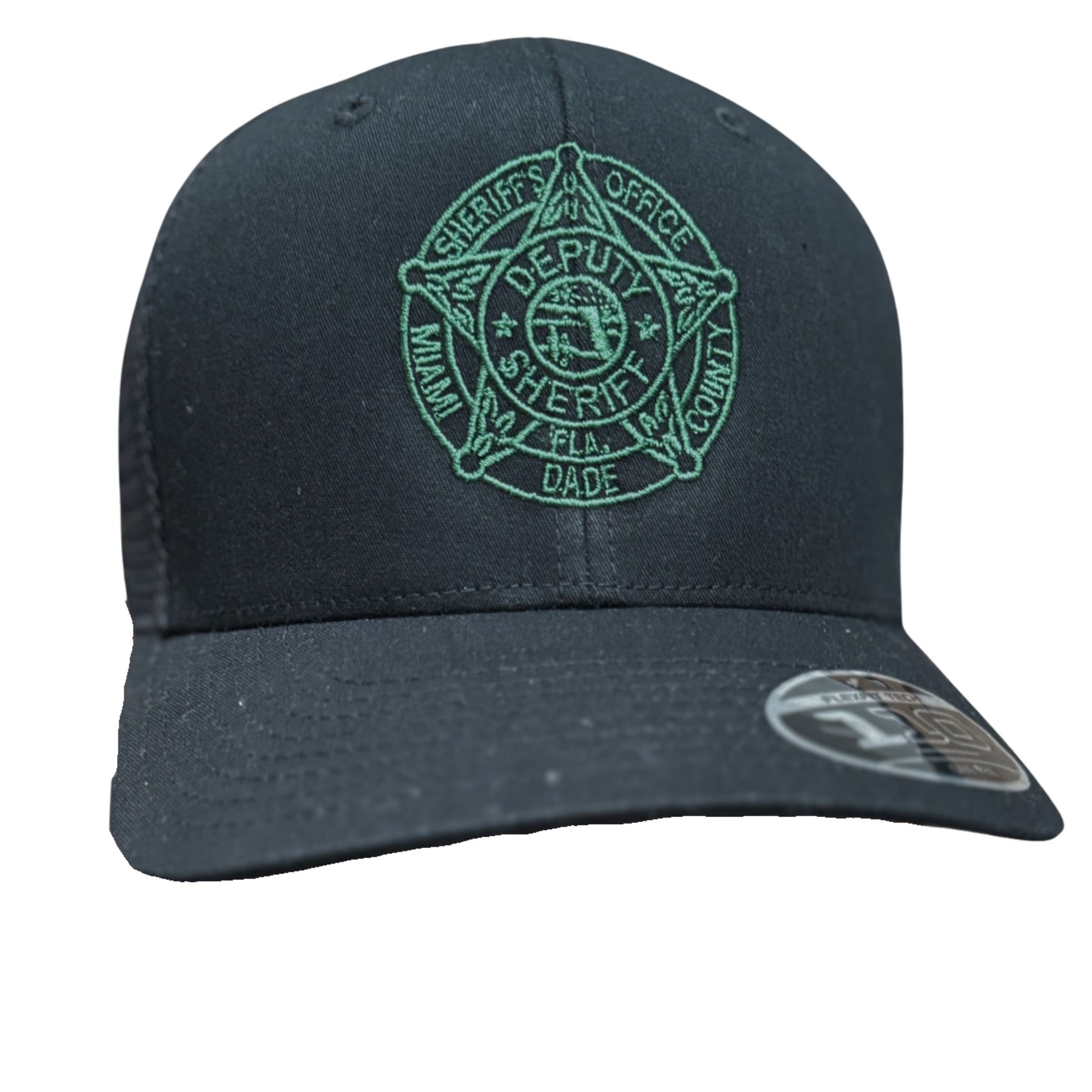 Limited Edition Black SnapBack Hat with Hunter Green MDPD insignia